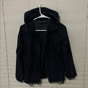 Under Armour Black Hooded Jacket Turns into Backpack